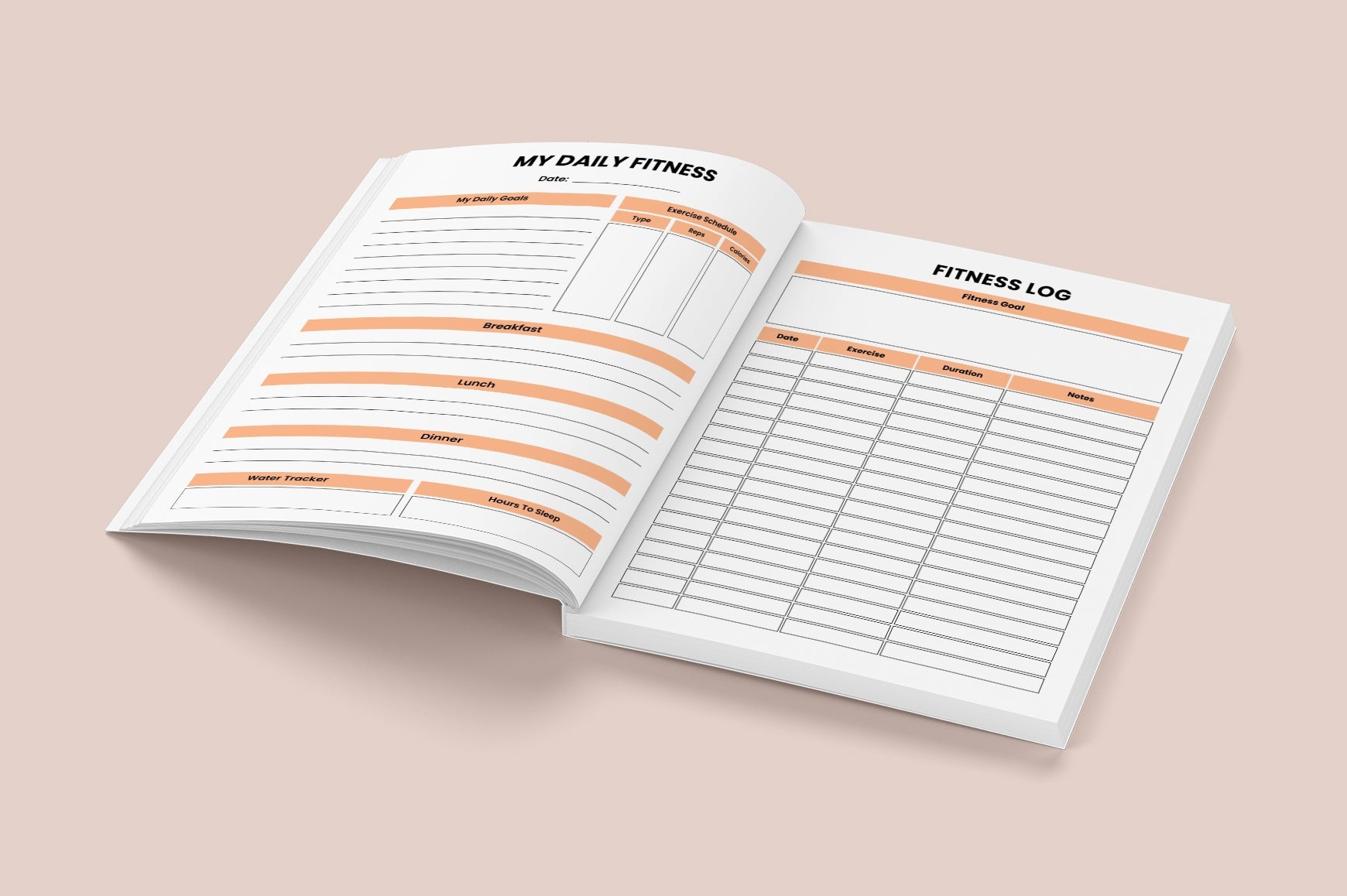 Weight Loss Fitness Journal