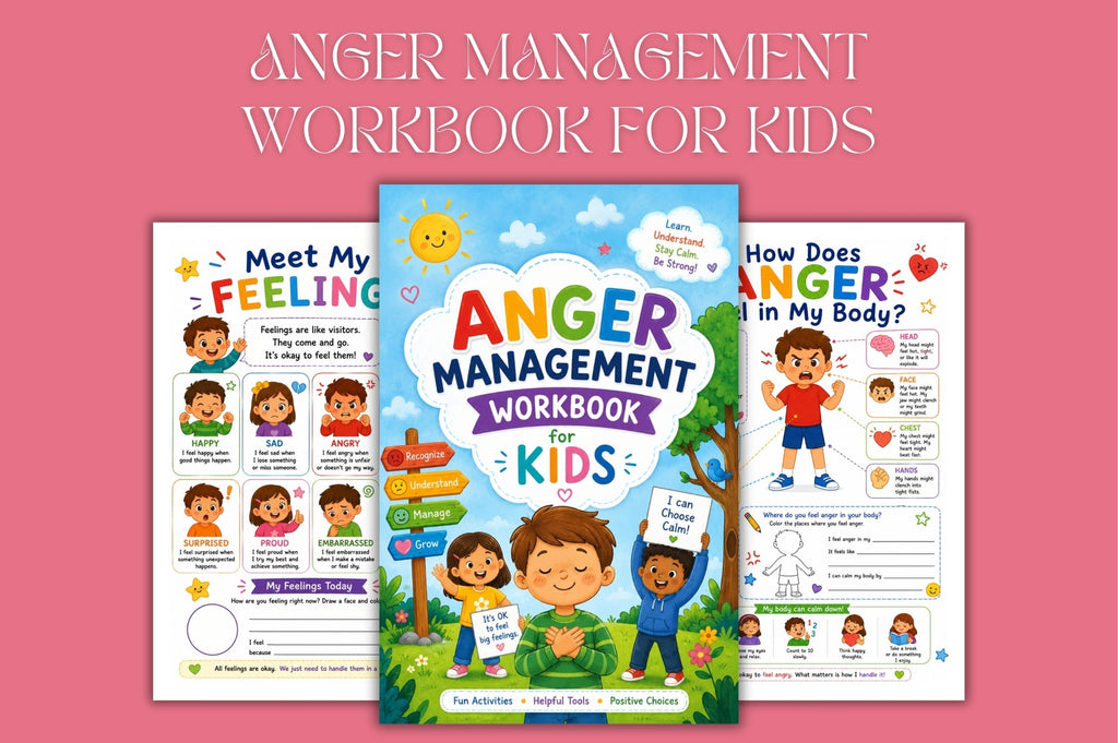 Anger Management For Kids Workbook