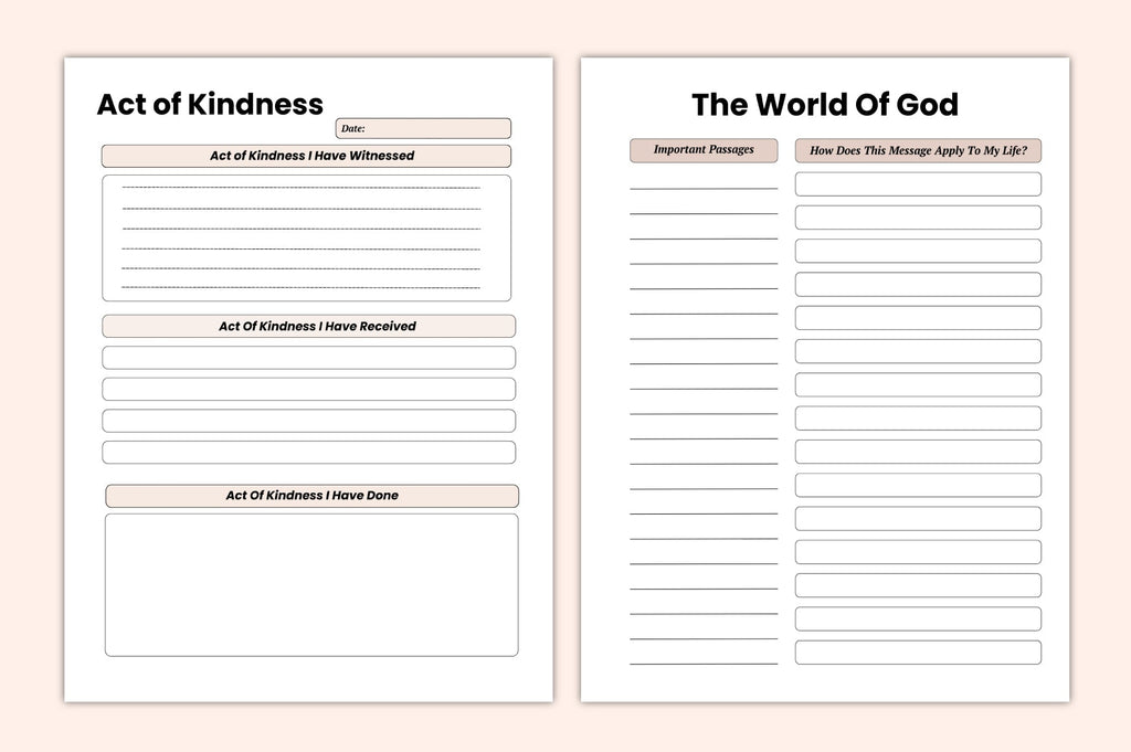 Bible Study Notes Journal
