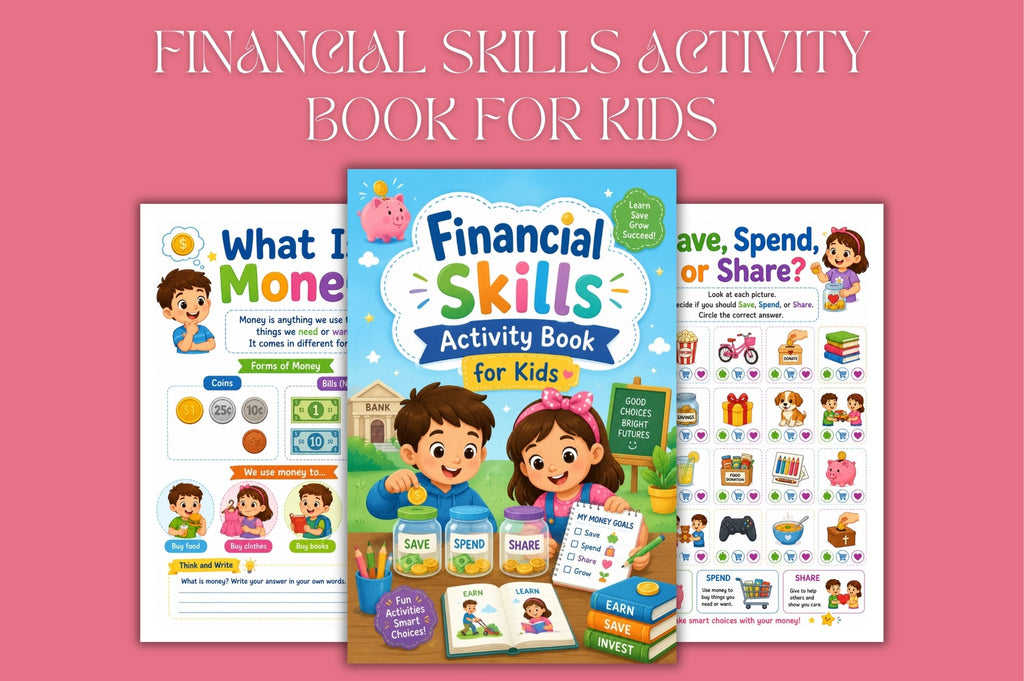 Financial Skills Activity For Kids Book