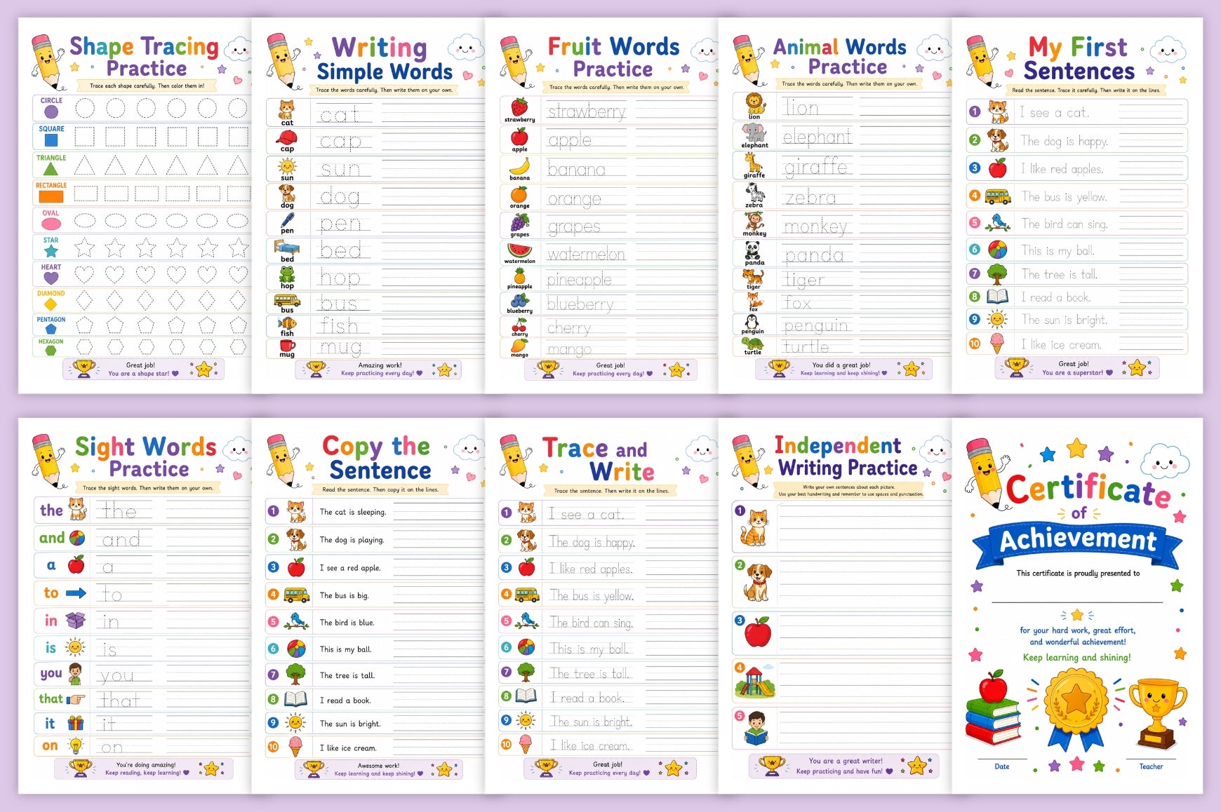 Handwriting Practice Book
