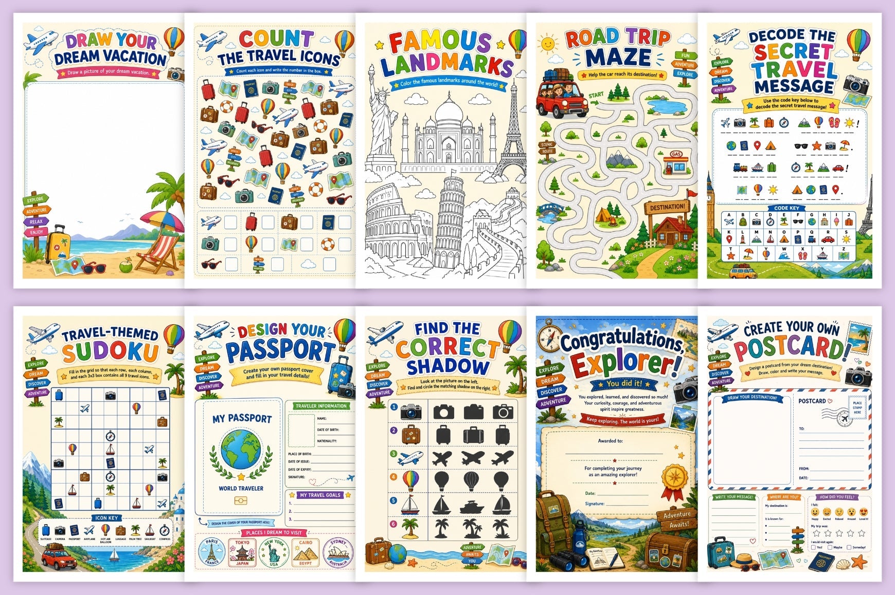 Tiny Travelers Fun Book