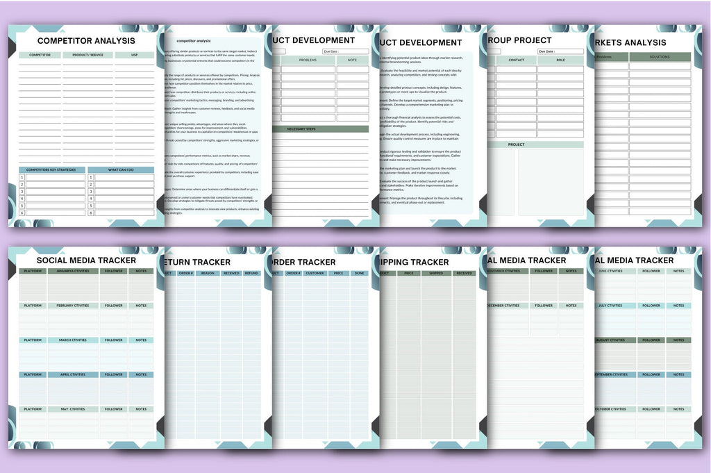 Customized Business Workbook