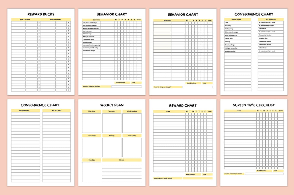 Kids Progress Reward Journal