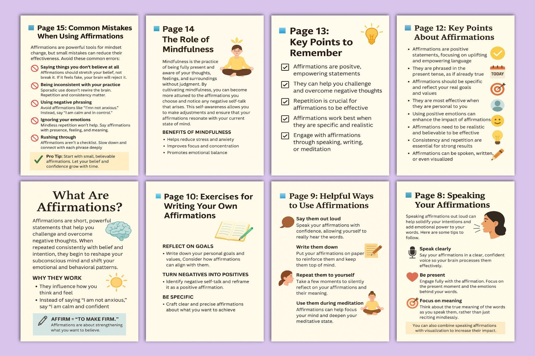 The Daily Affirmation Handbook Planner