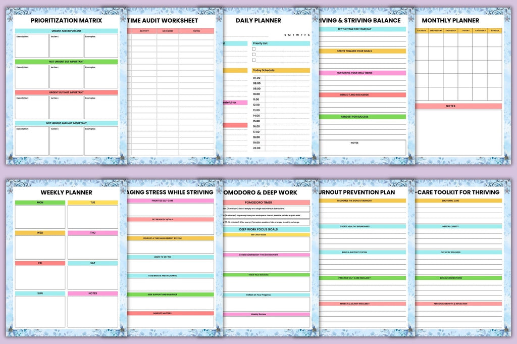 Thrive Strive Productivity Planner