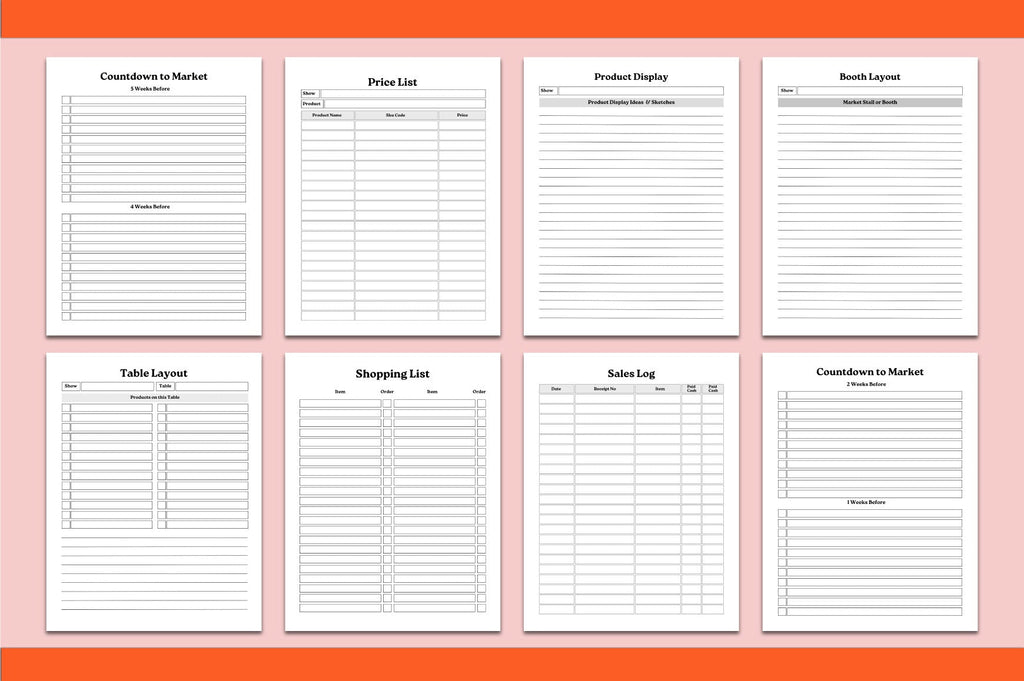 Craft Fair Planner Guide