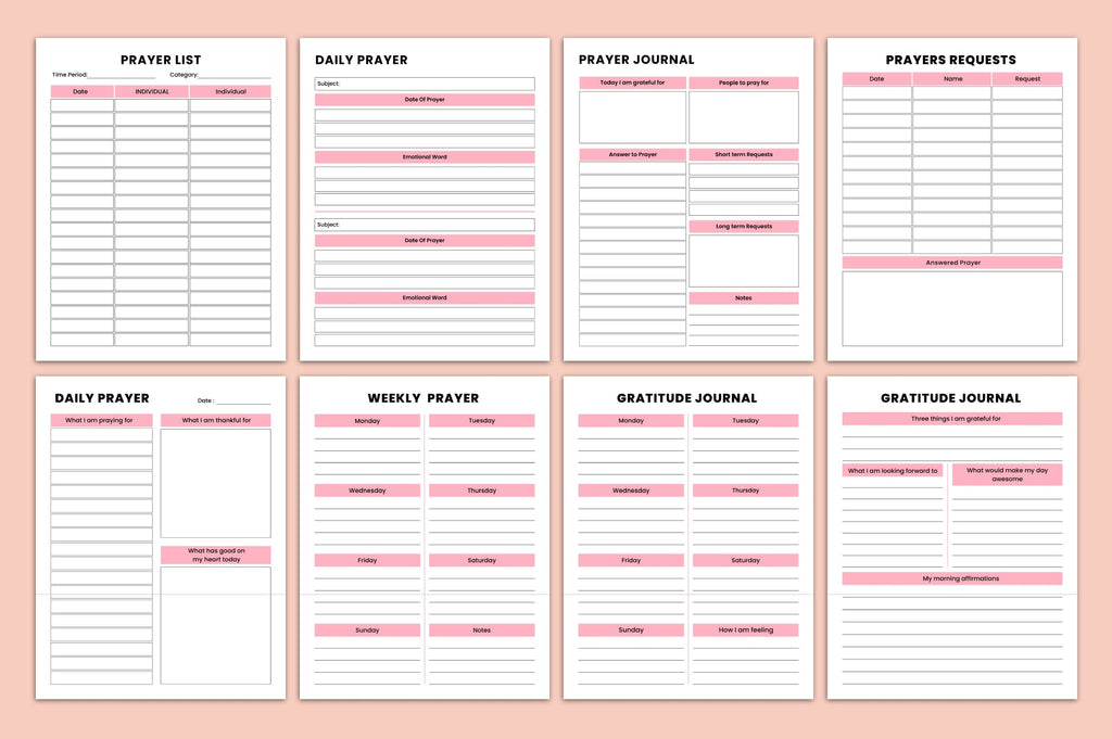 Prayer and Gratitude Journal