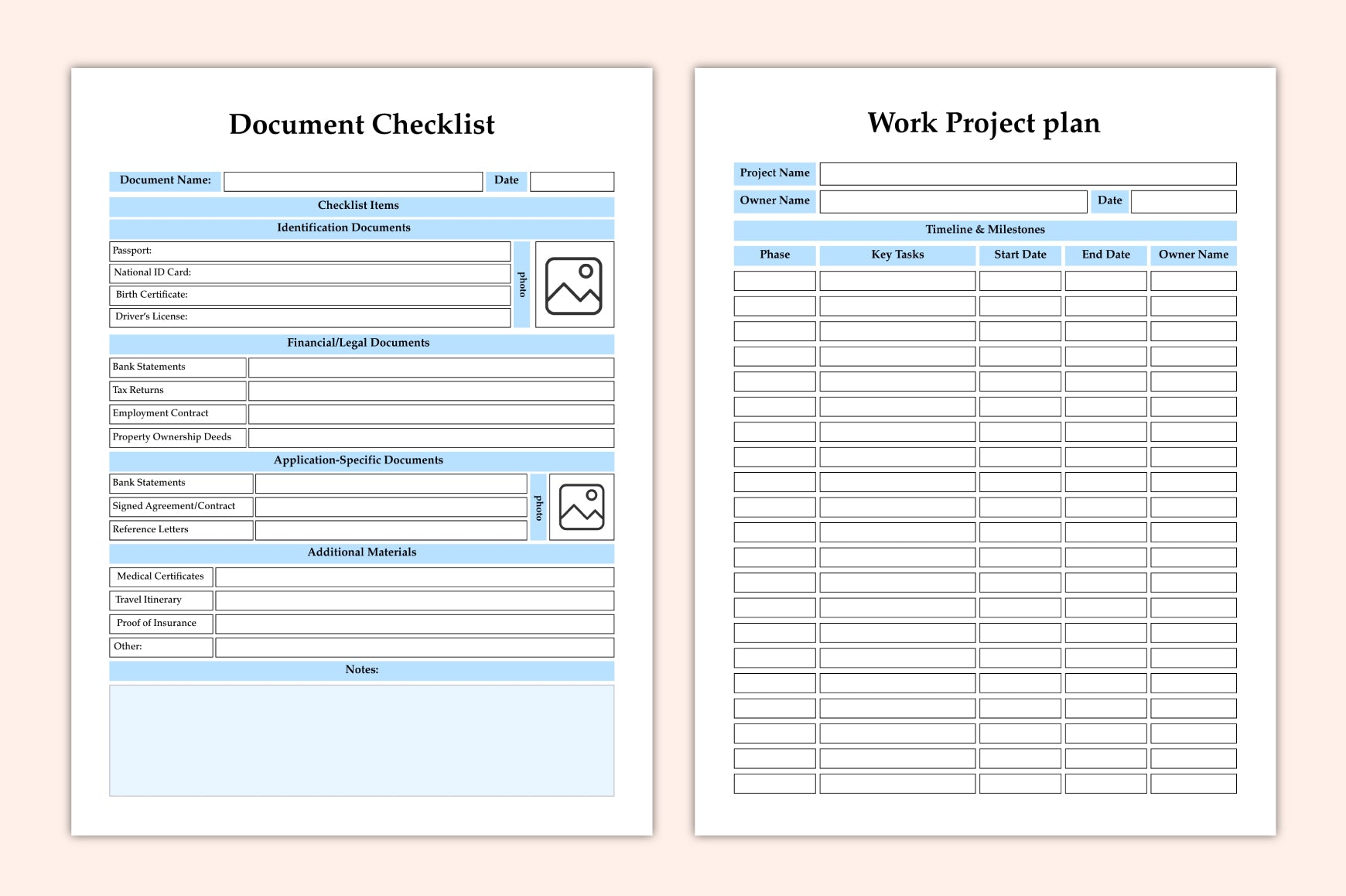 Project Management Planner