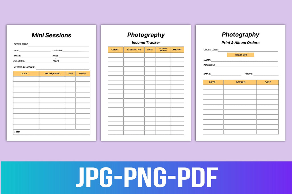 Photography Planner