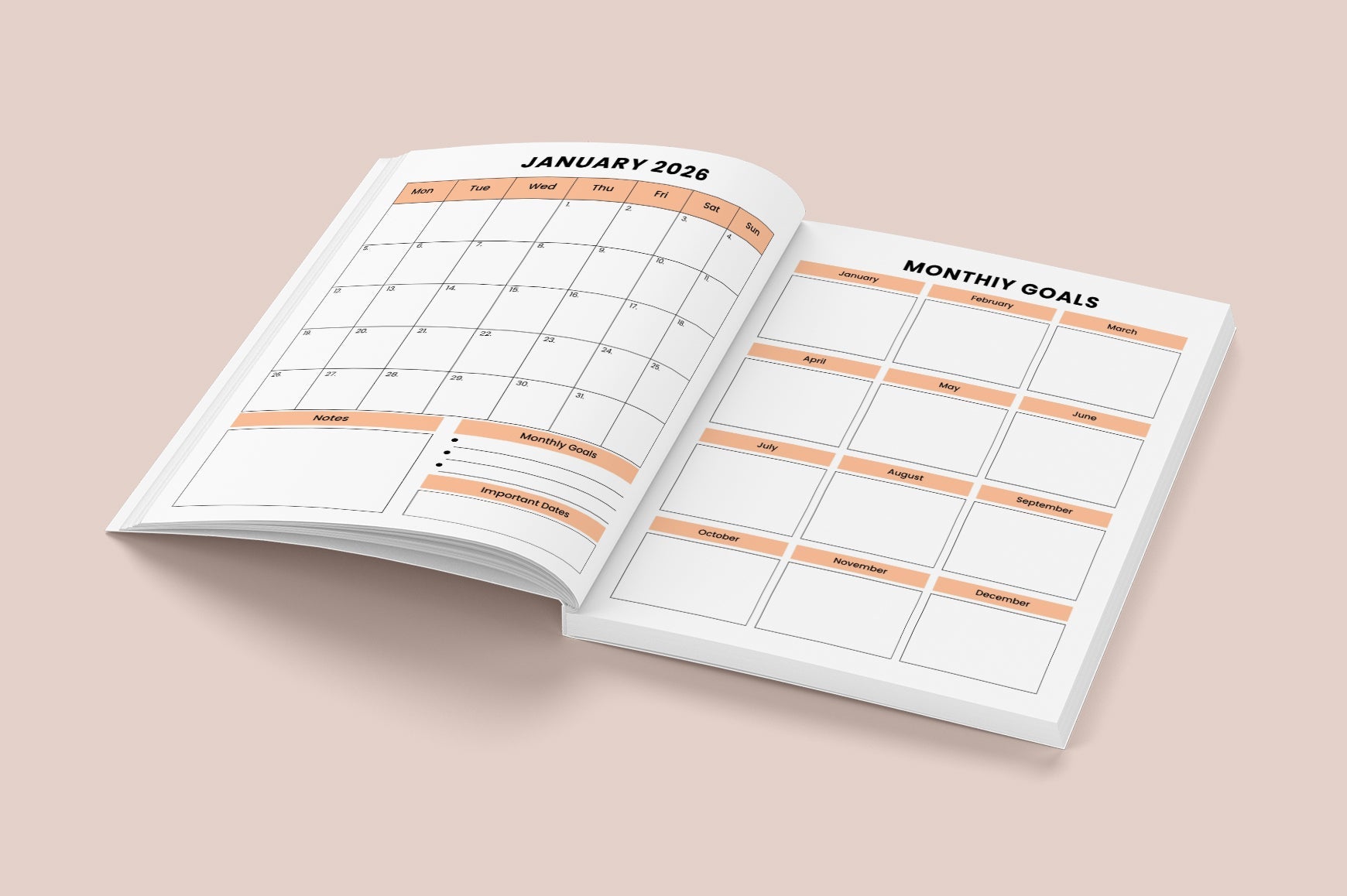 Monthly Planning Planner
