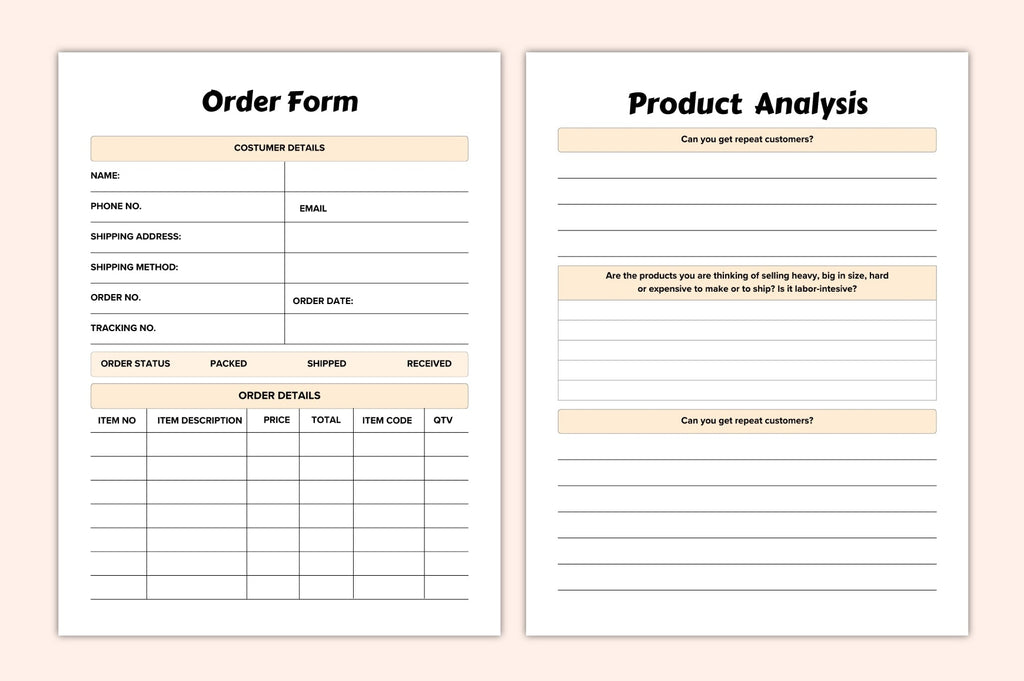 Craft Seller Business Planner