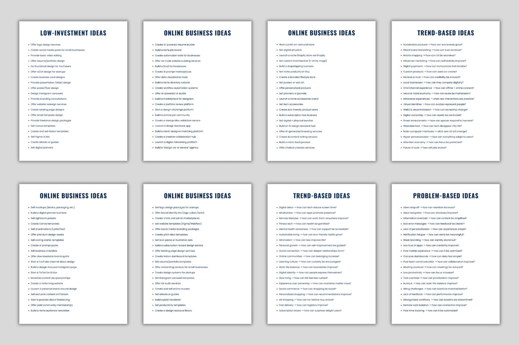 Business Idea Generator Prompts