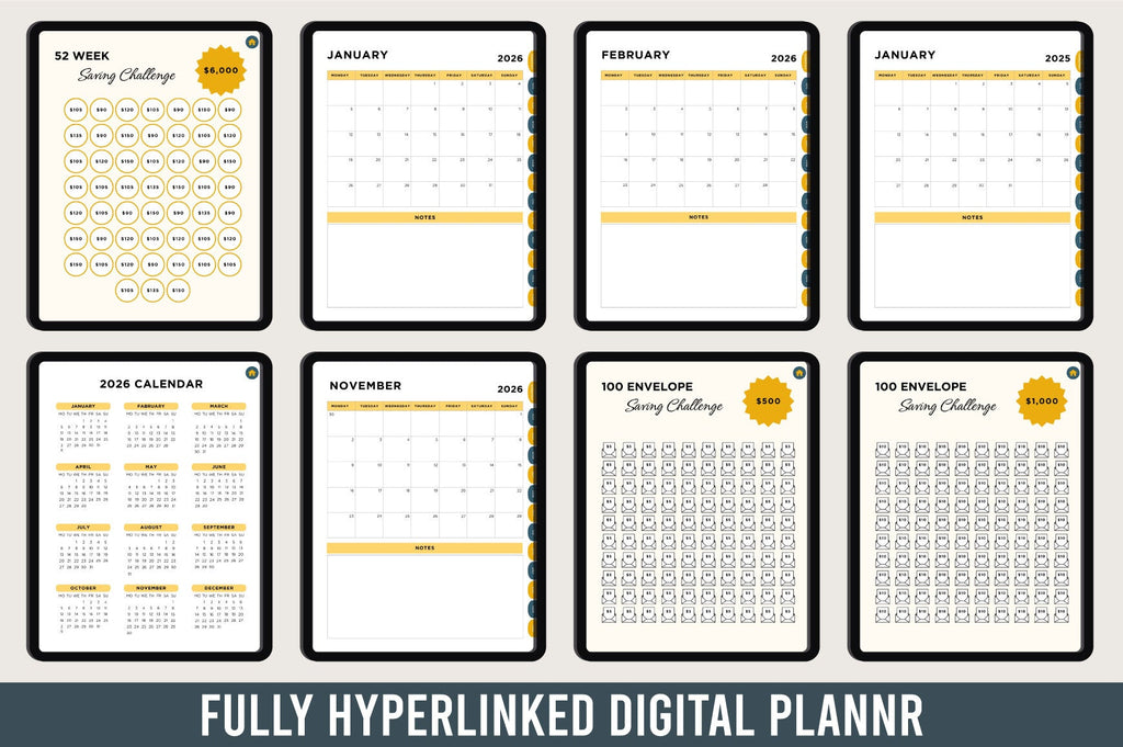 Money Saving Challenge Planner