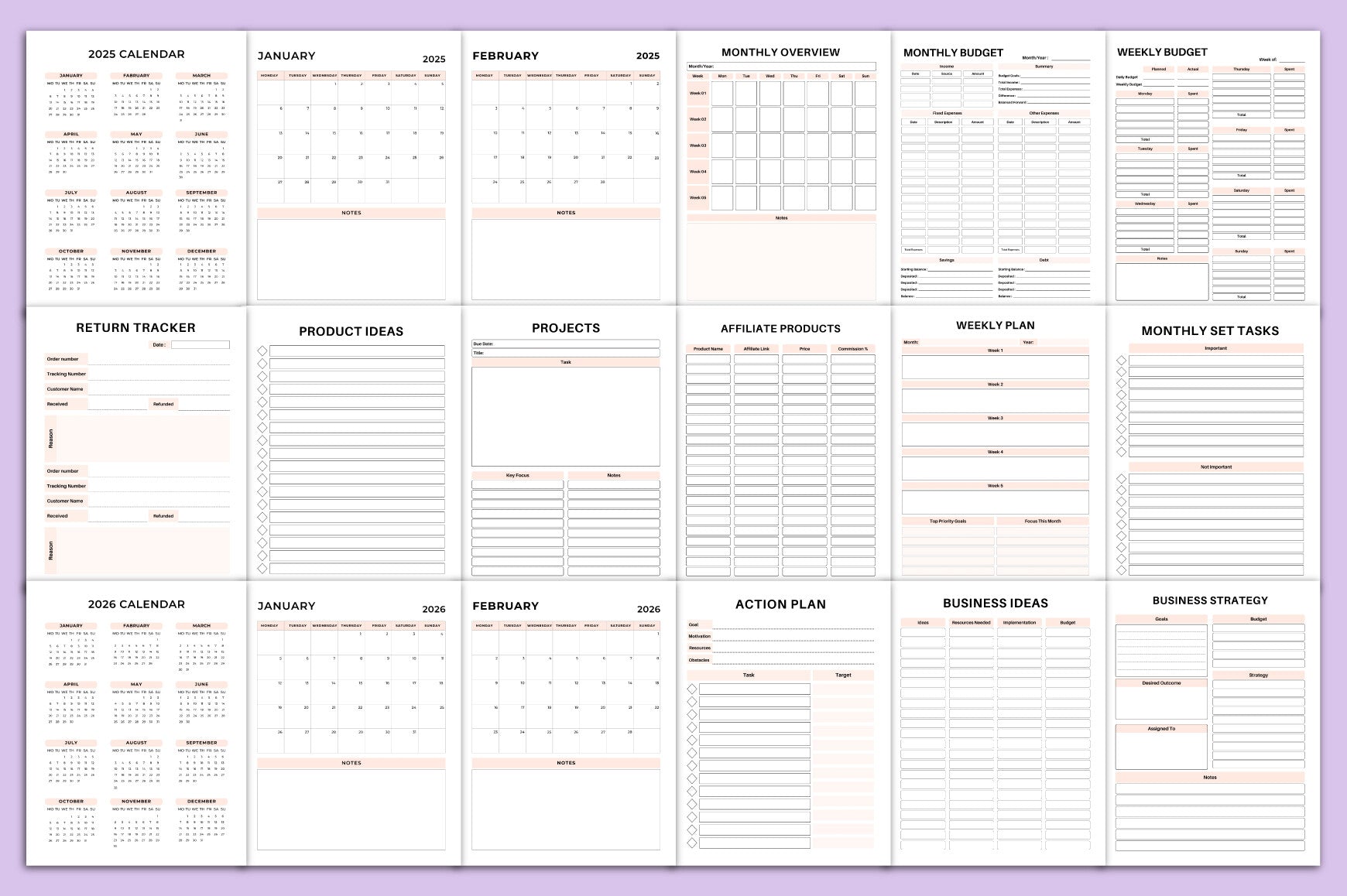 Side Hustle Planner