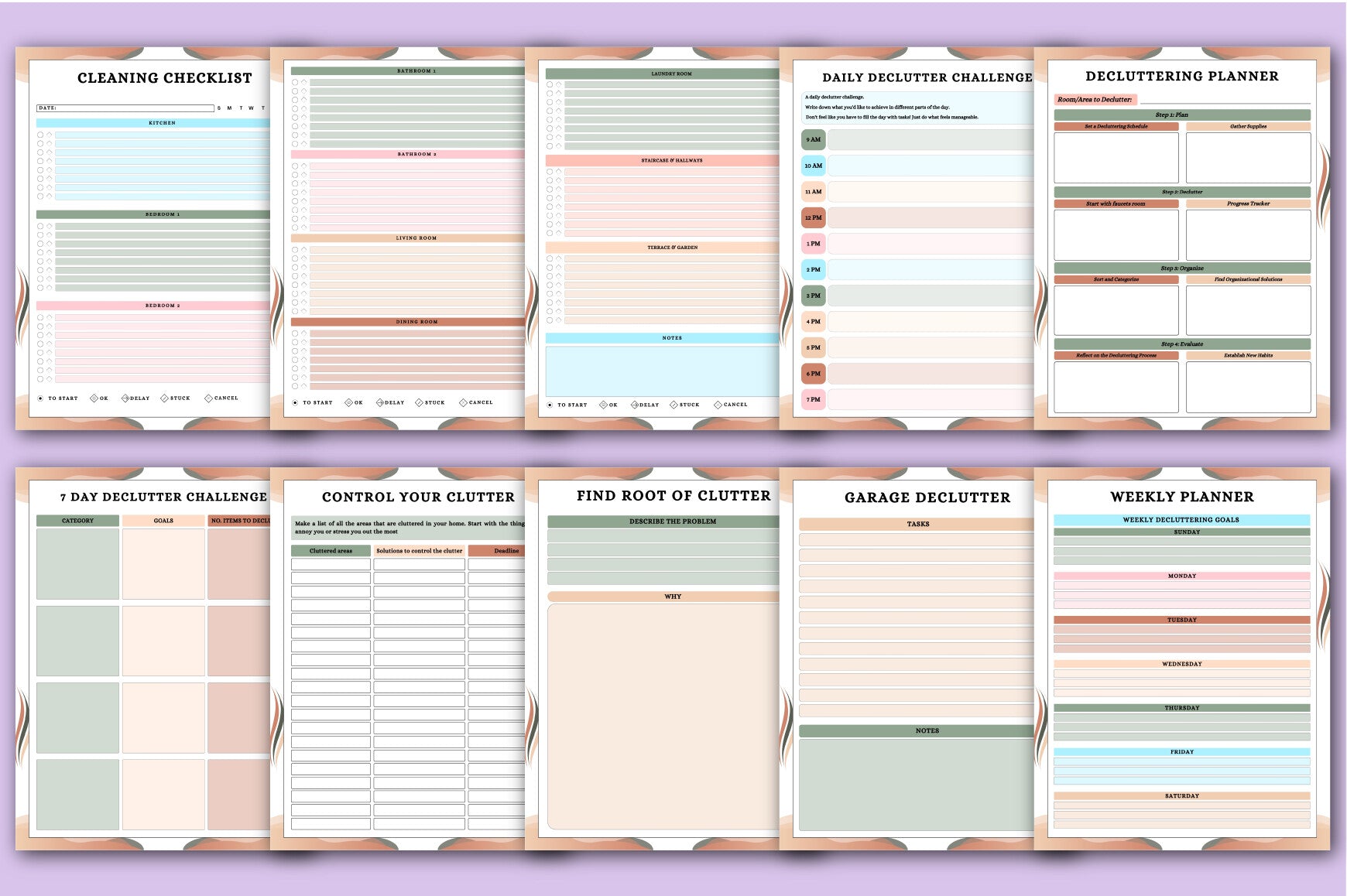 Home Cleaning Schedule Planner