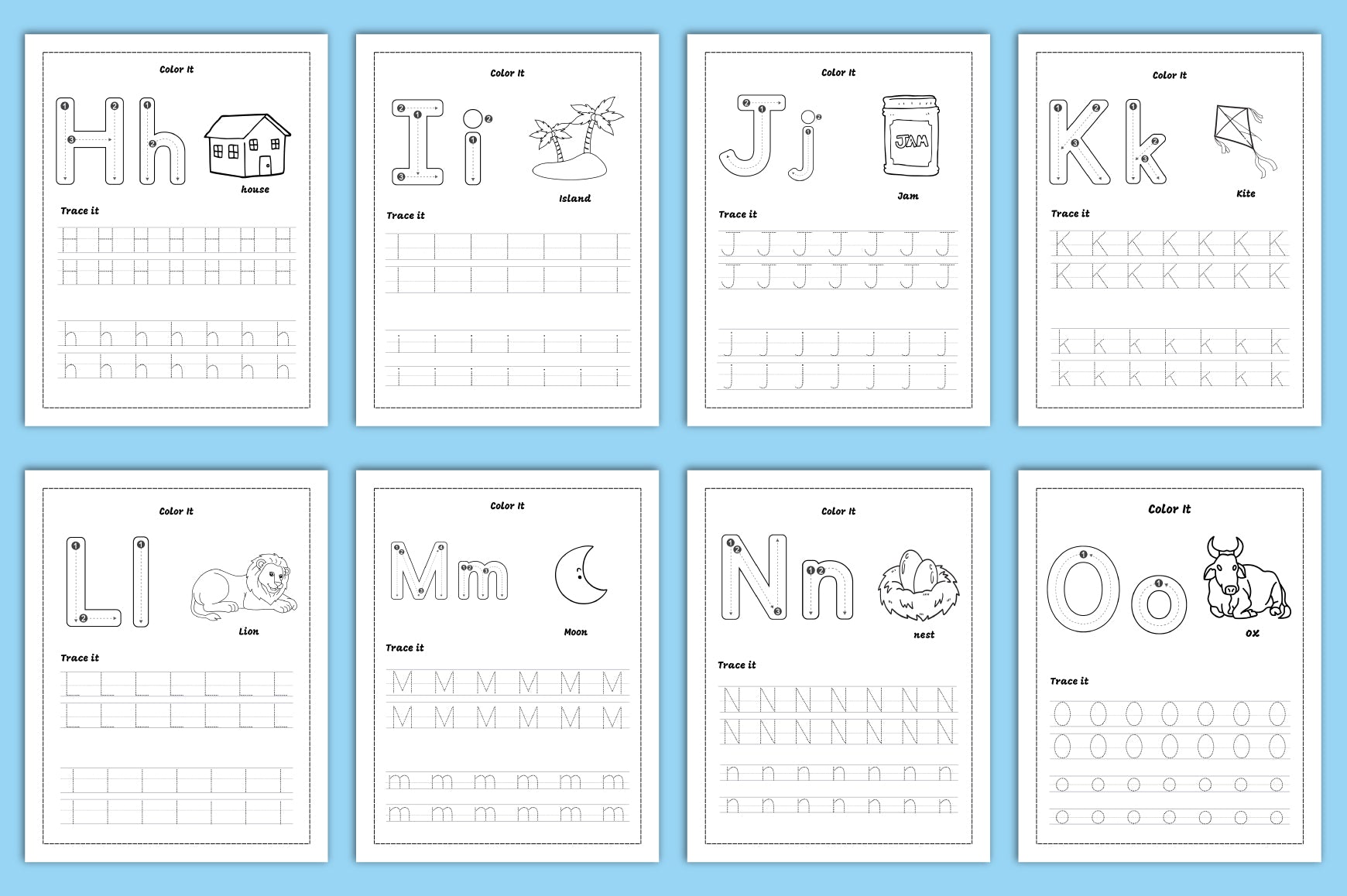Learning to Trace: Children's Activity Workbook