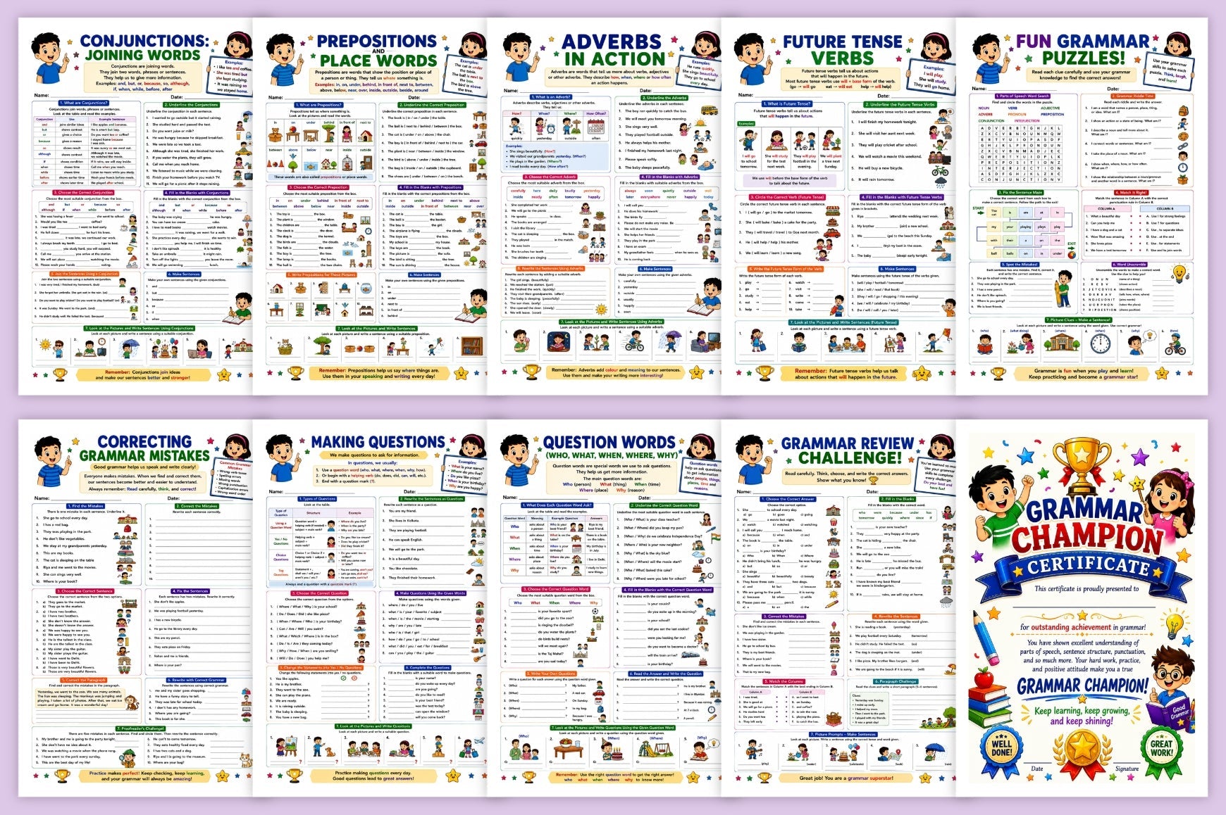 Grammar Skills Builder For Kids