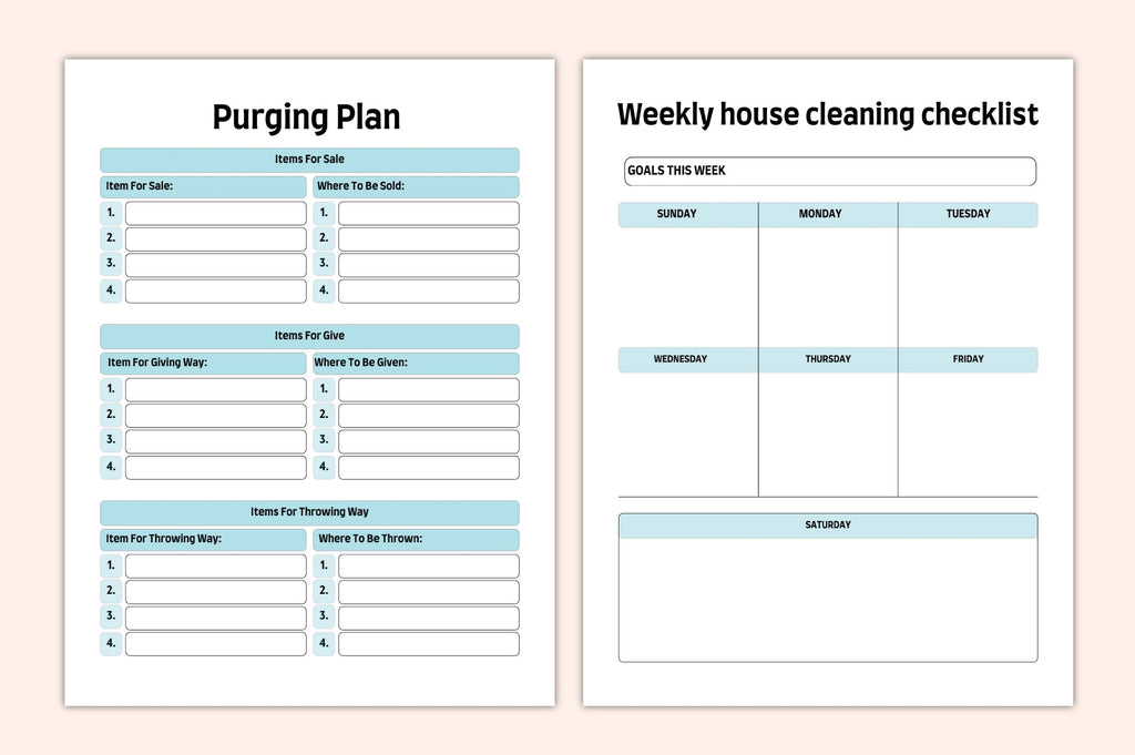 Home Reset Decluttering Planner