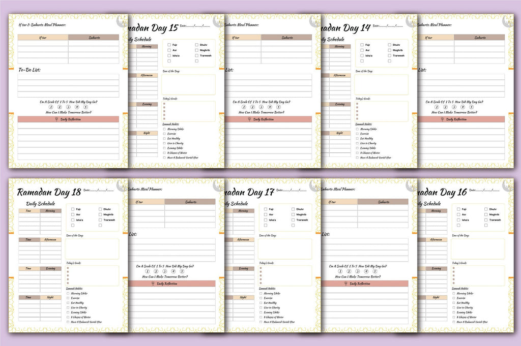 Ramadan Planner