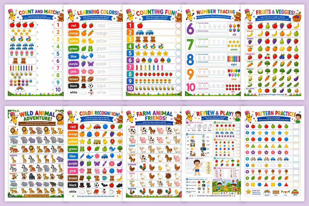 Preschool Learning Workbook