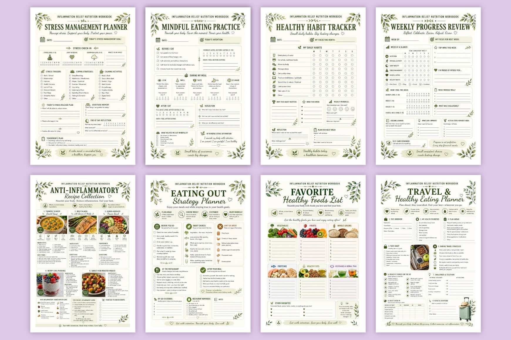 Inflammation Relief Nutrition Workbook