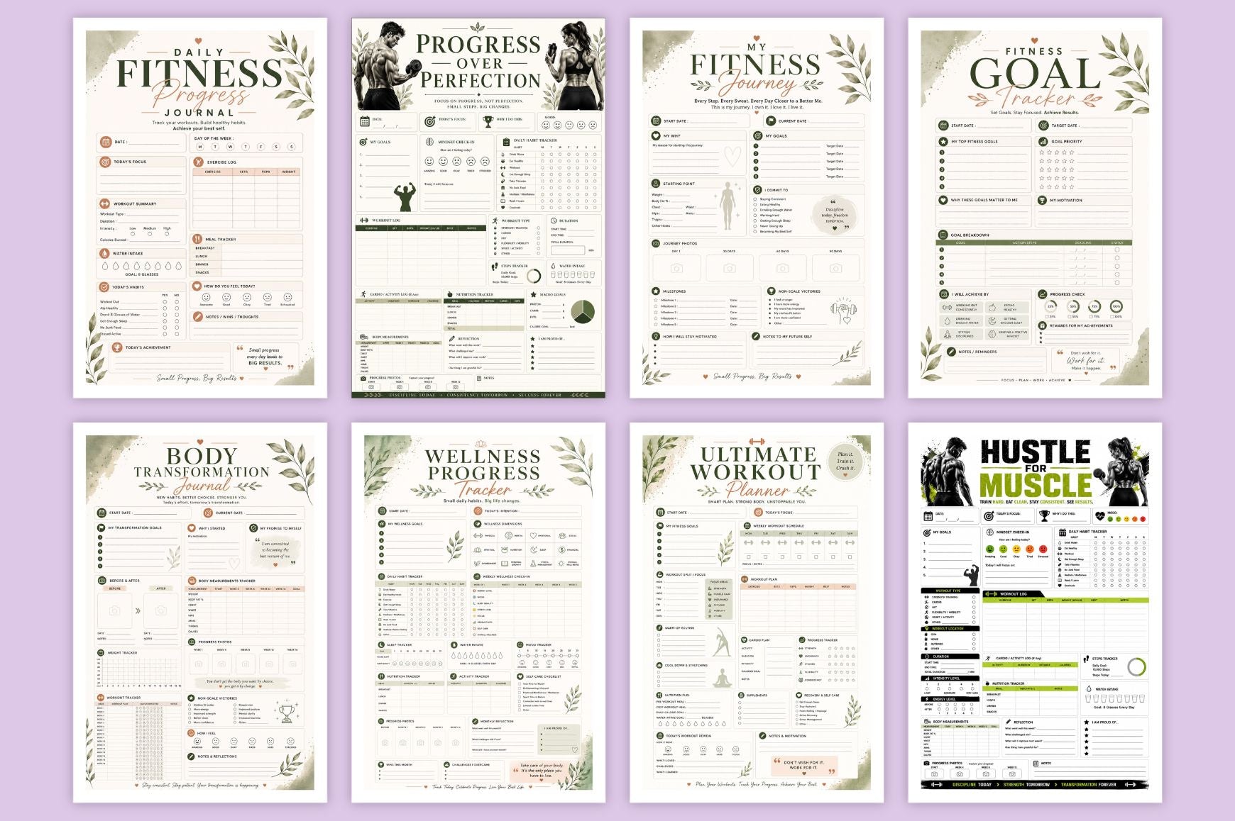 Daily Fitness Progress Journal