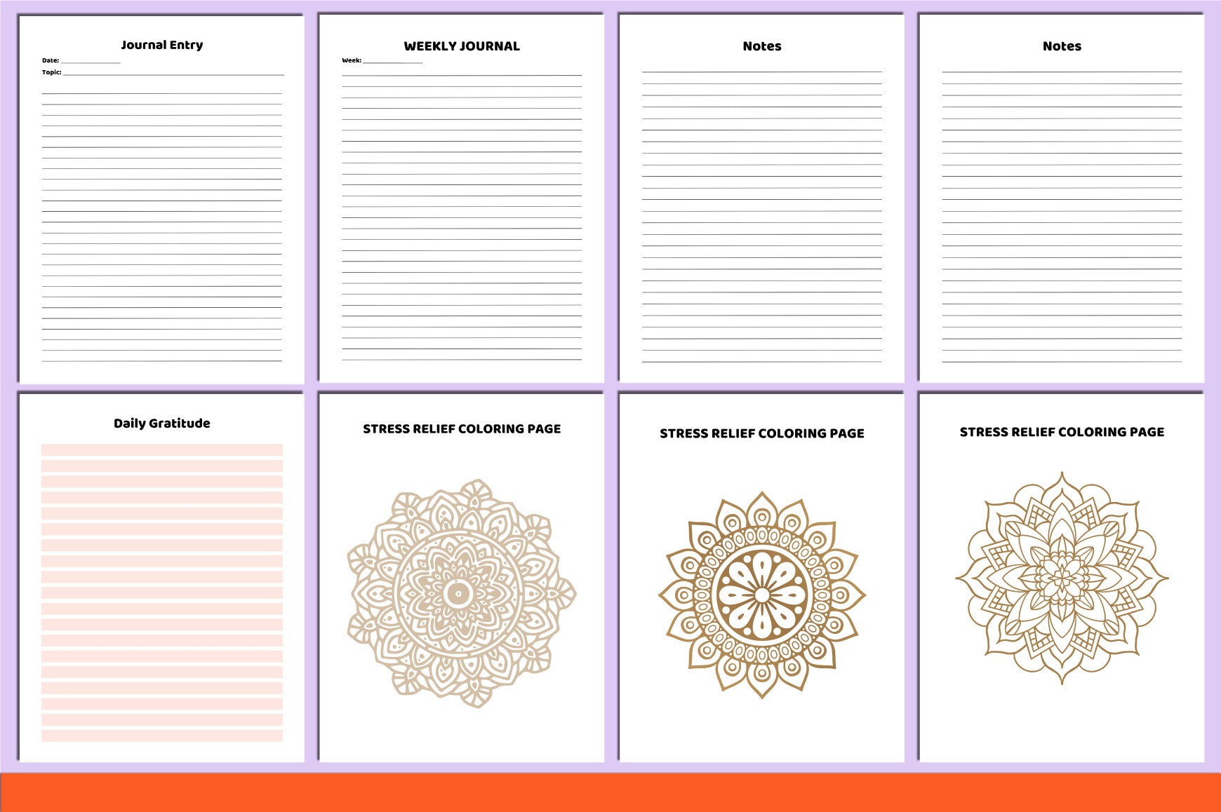 Stress Processing Journal Planner
