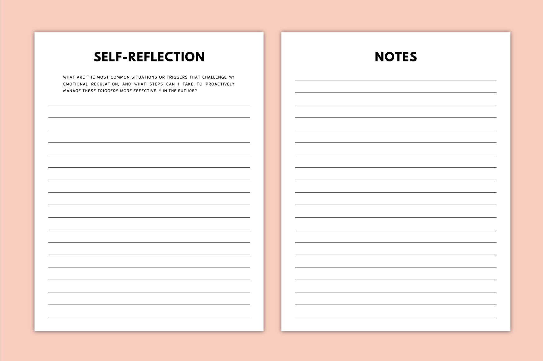 Emotional Insight Processing Worksheets Workbook