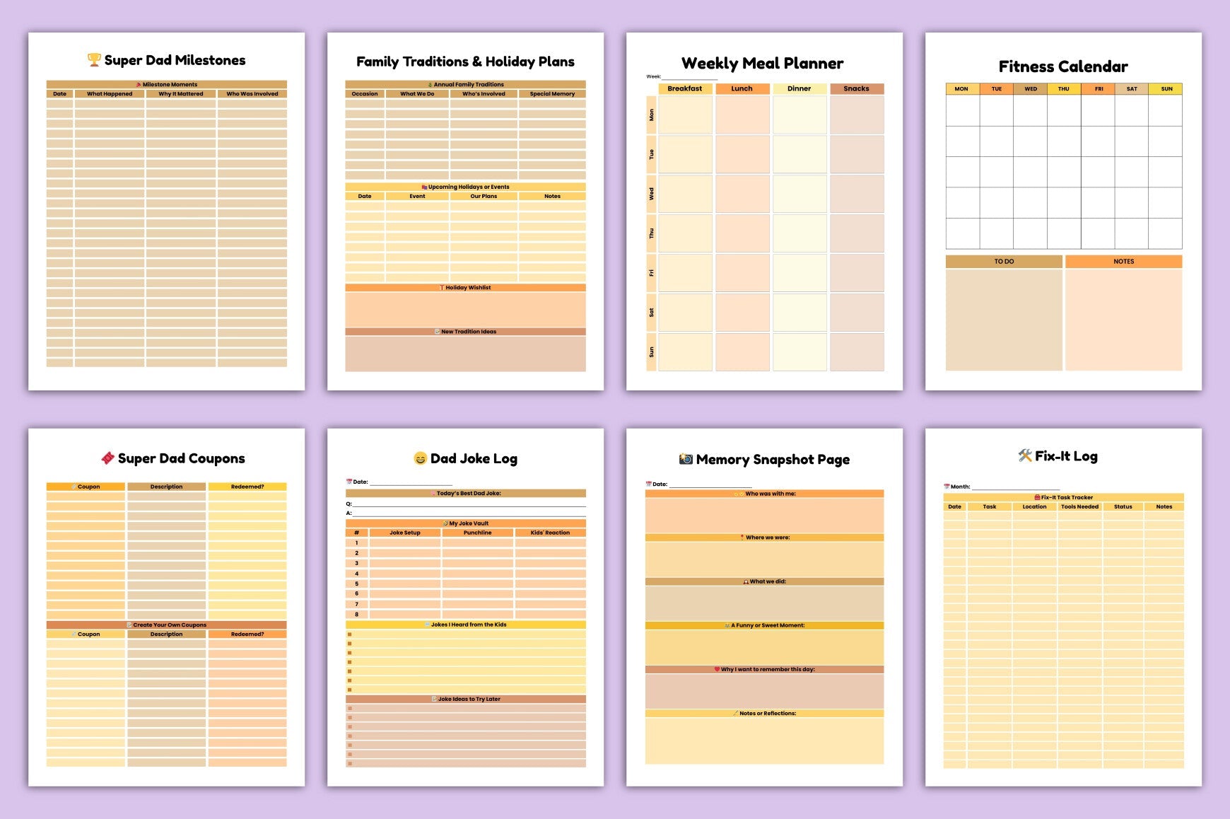 Super Dad Planner