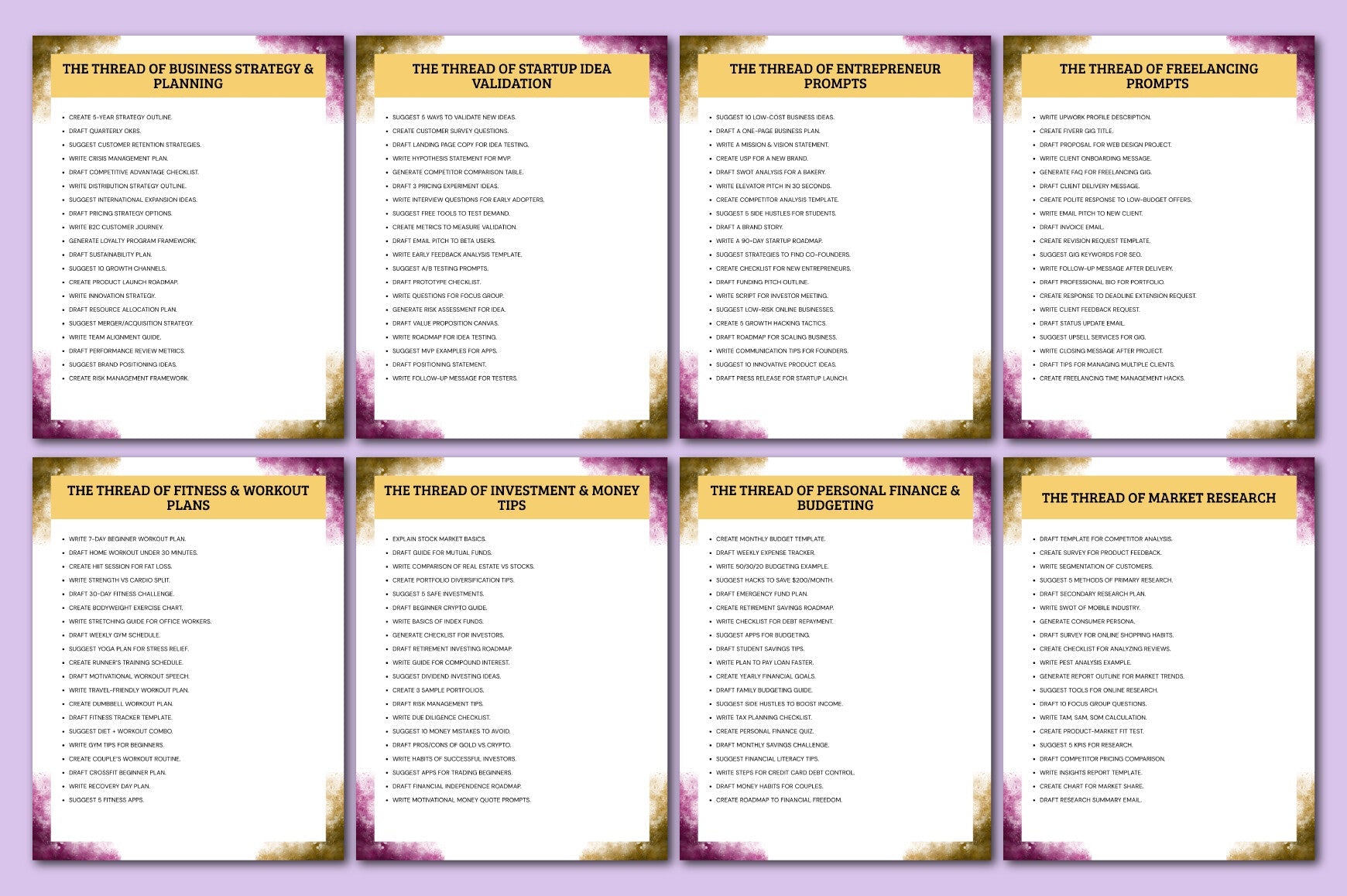 The Creative Loom of Prompts