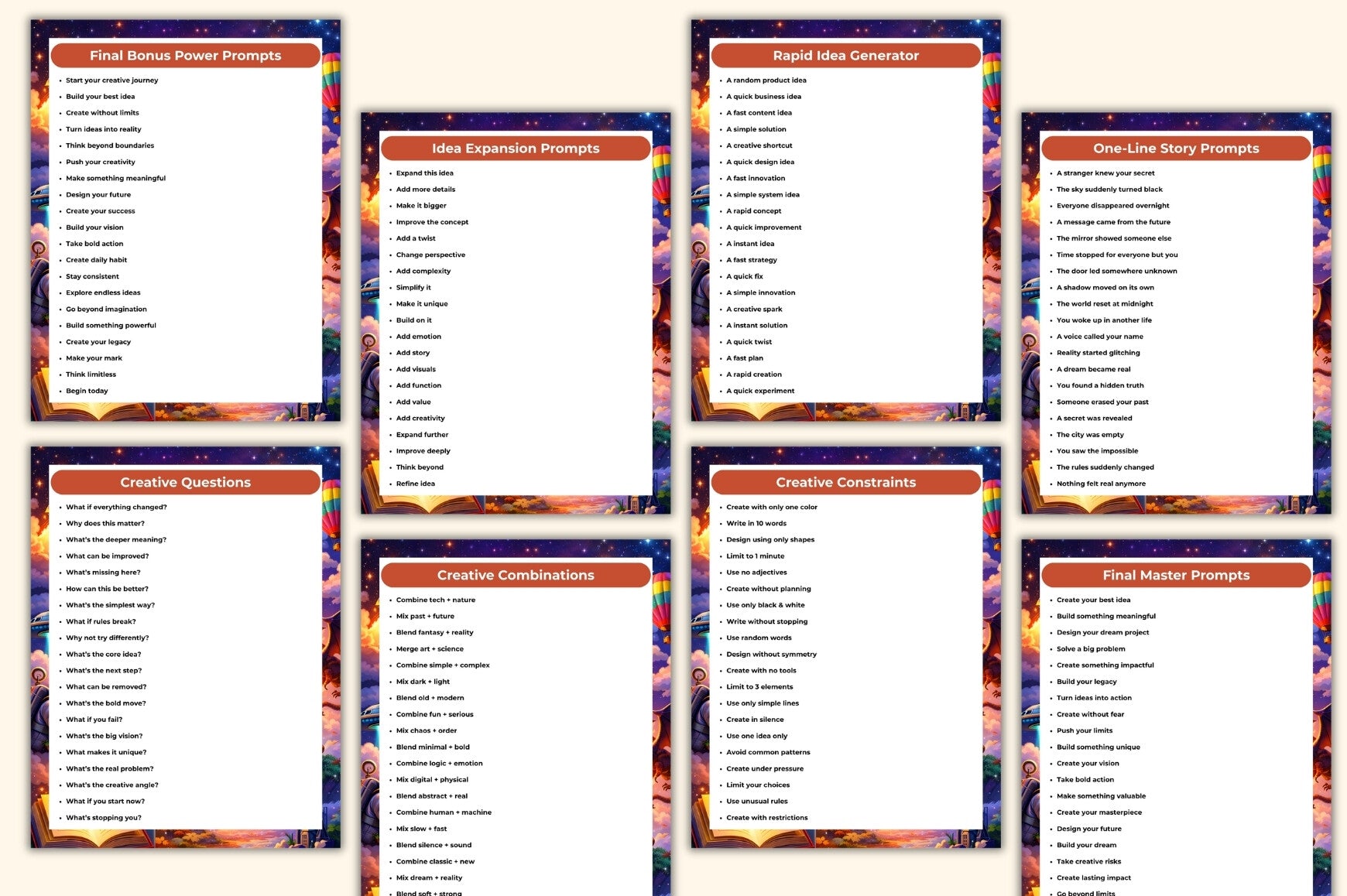 Unlimited Creative Prompts