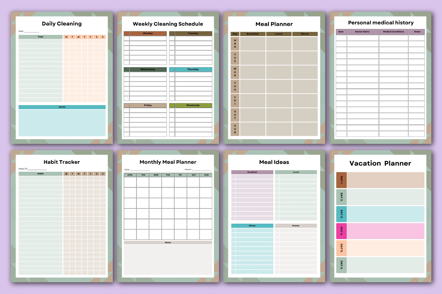 Home Management Binder Planner