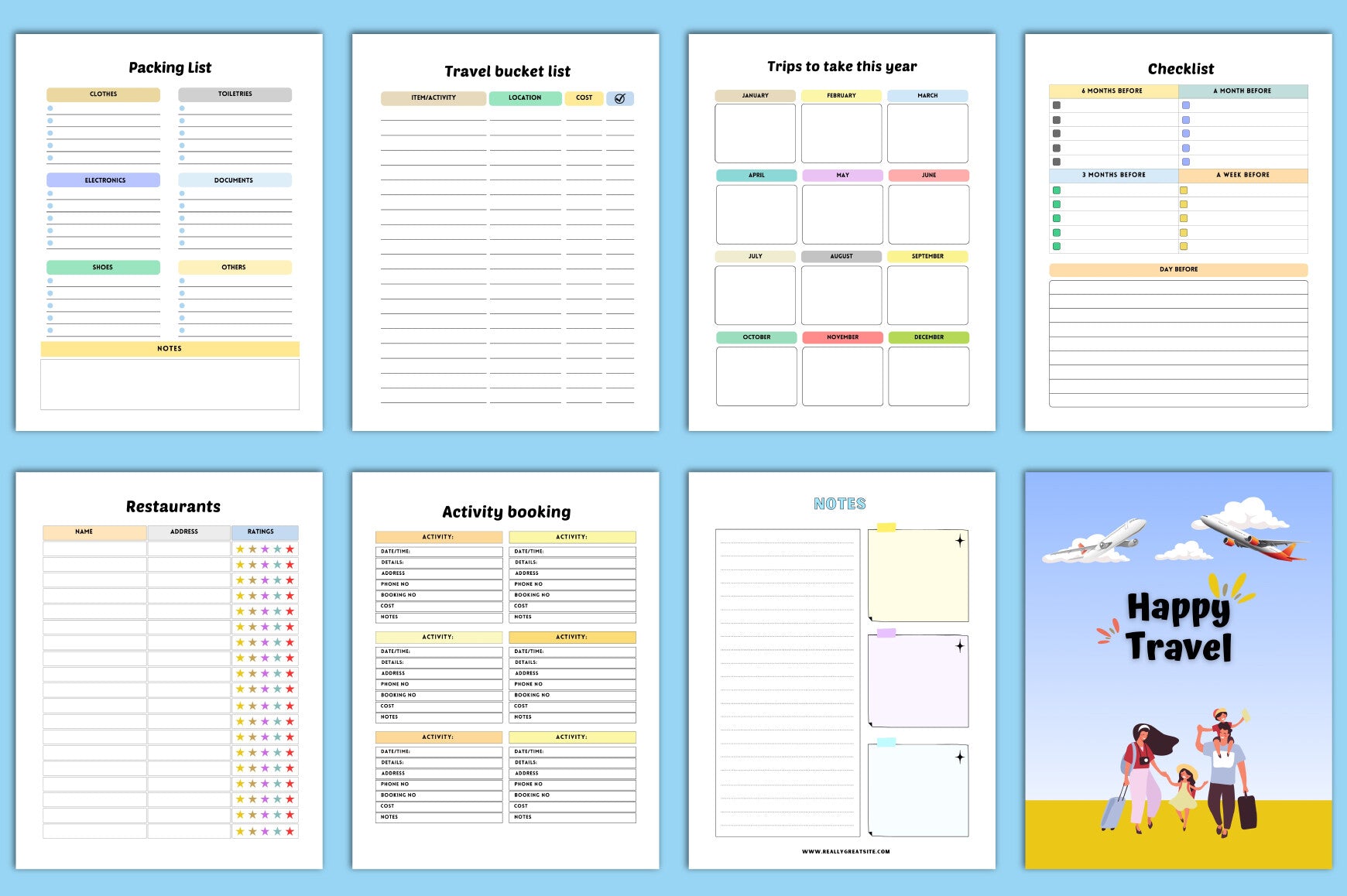 Travel Journal for Kids