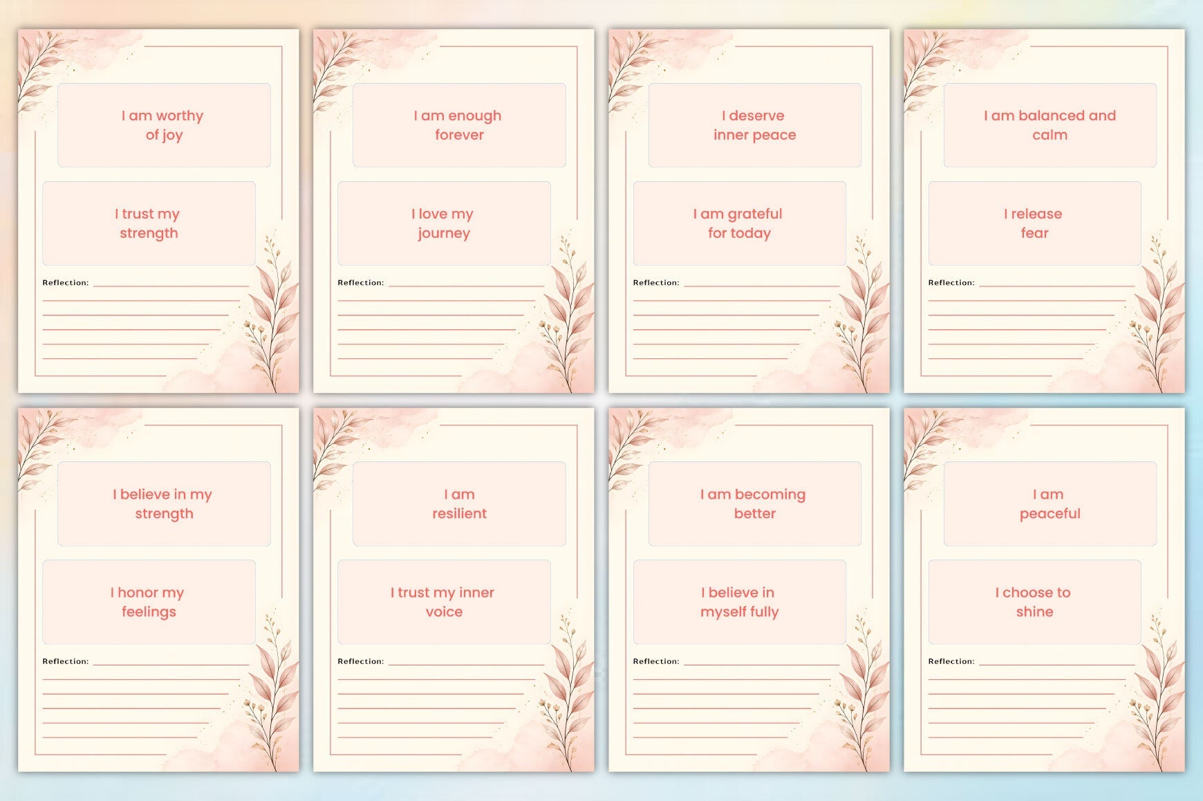 Self Love Affirmations Book