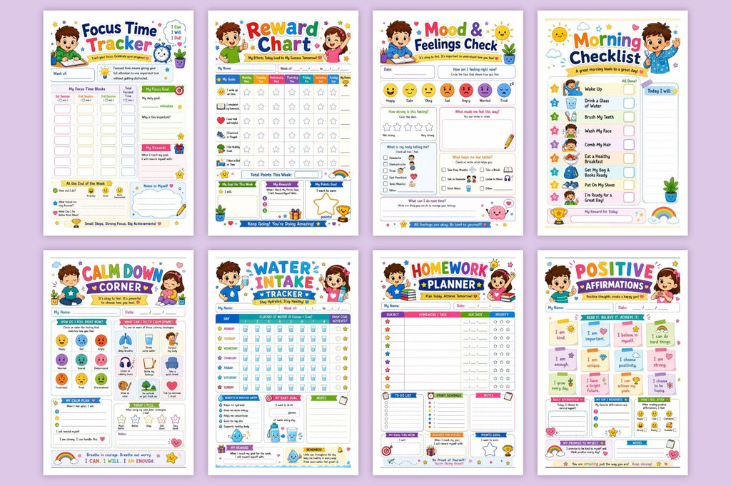 Adhd Activity For Kids Planner