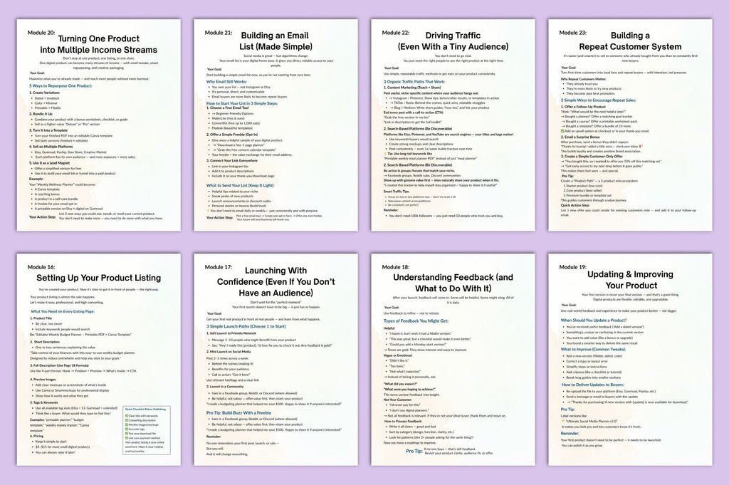 The Product Selling Planner
