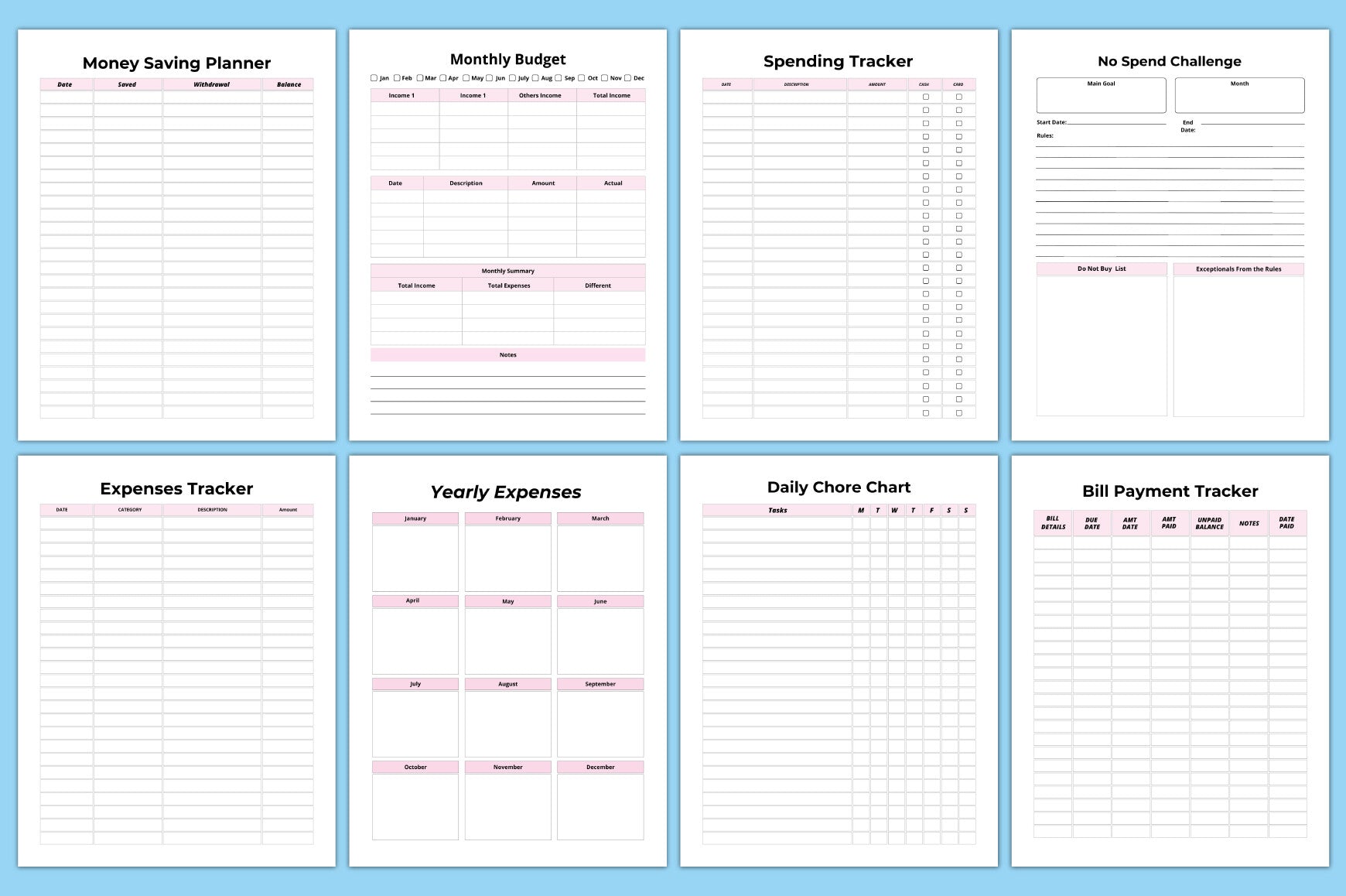 My Personal Templates Planner