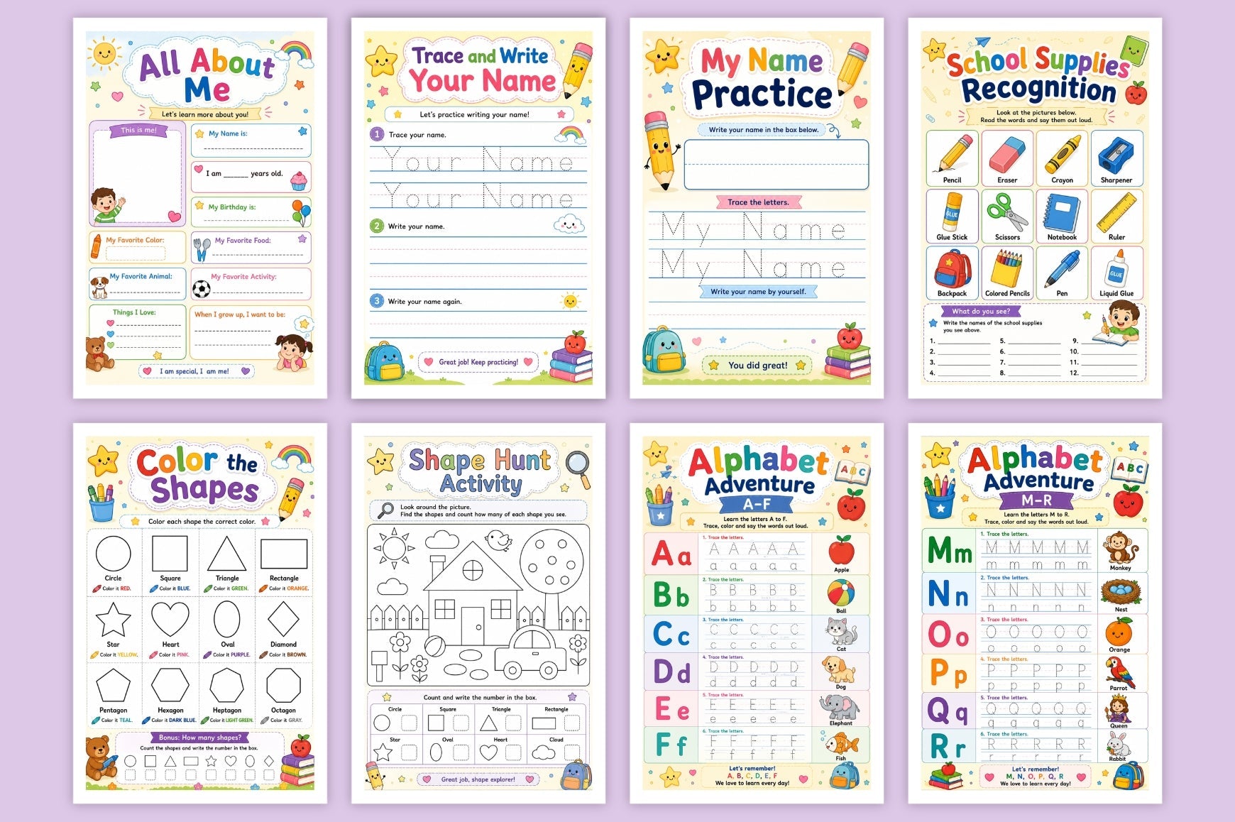 Kindergarten Readiness Workbook