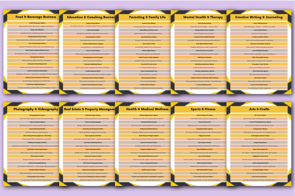 Profitable Niches: The Complete Planner