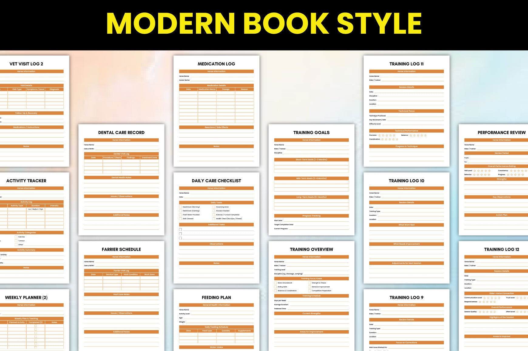 Horse Care Training Journal