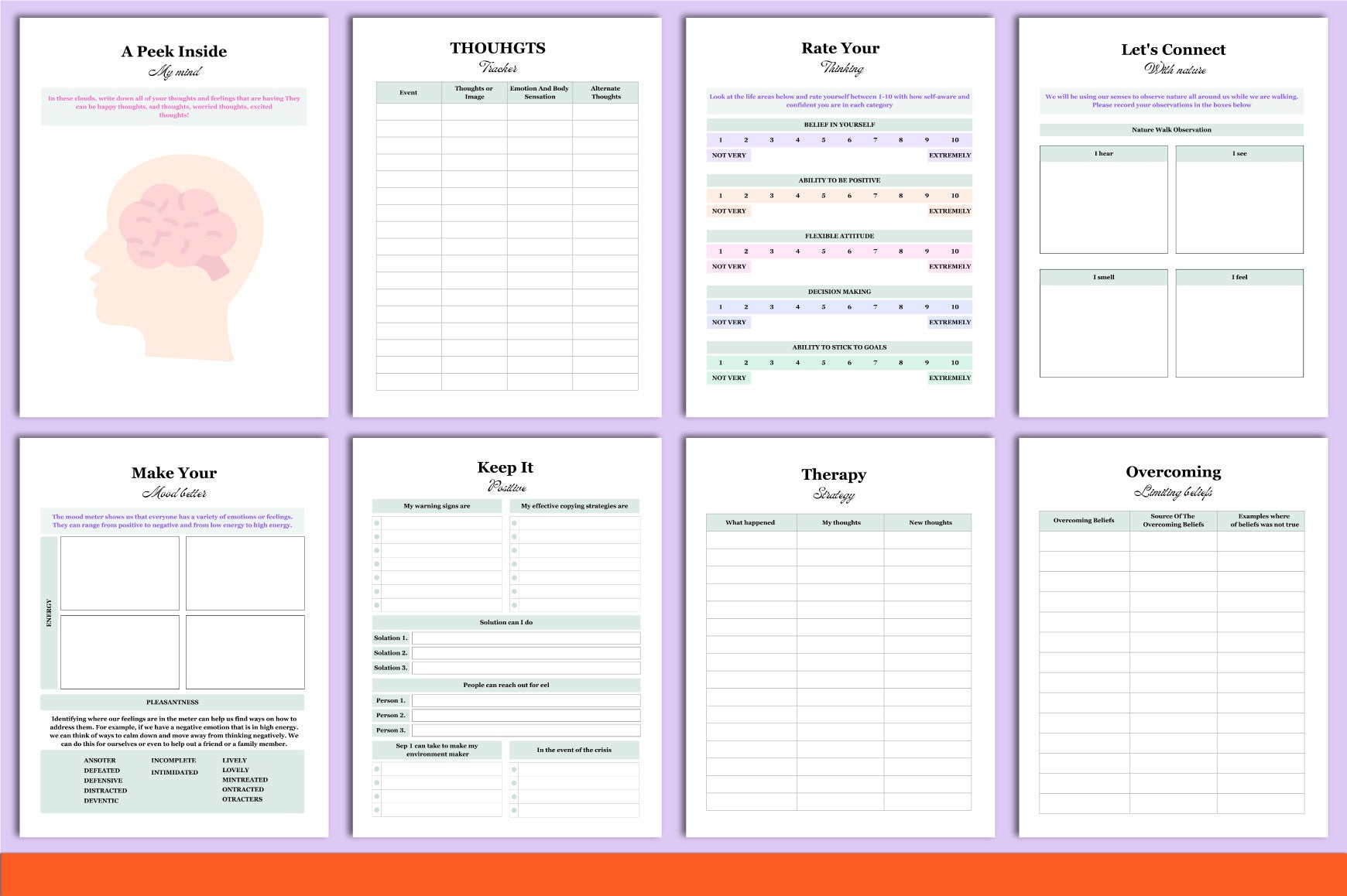 Teen Mental Health Planner