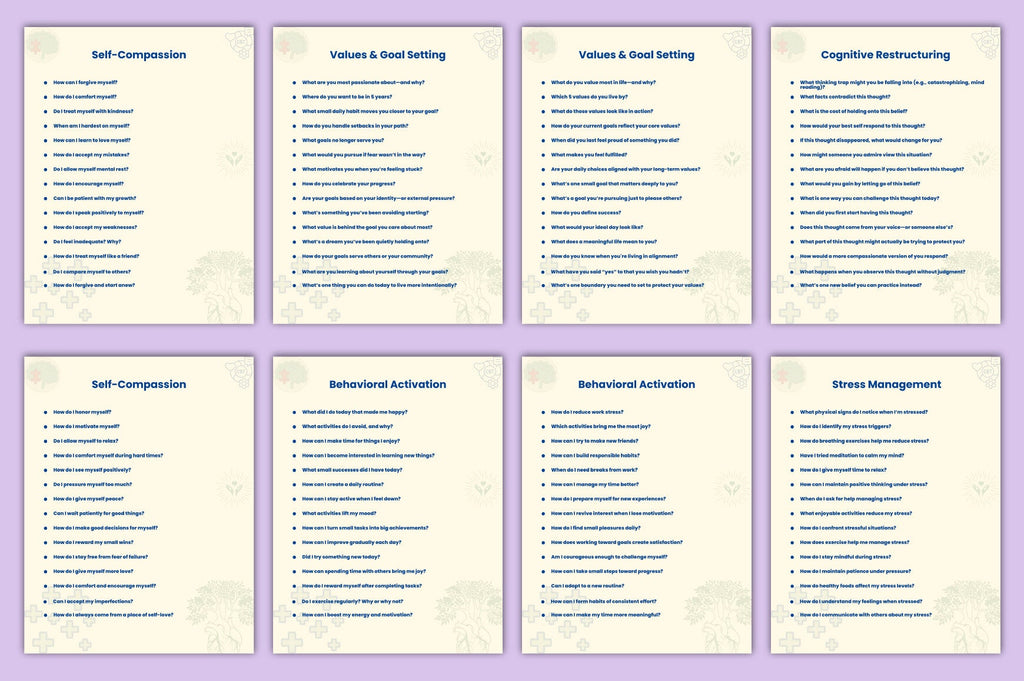 CBT for Healing and Growth Prompts