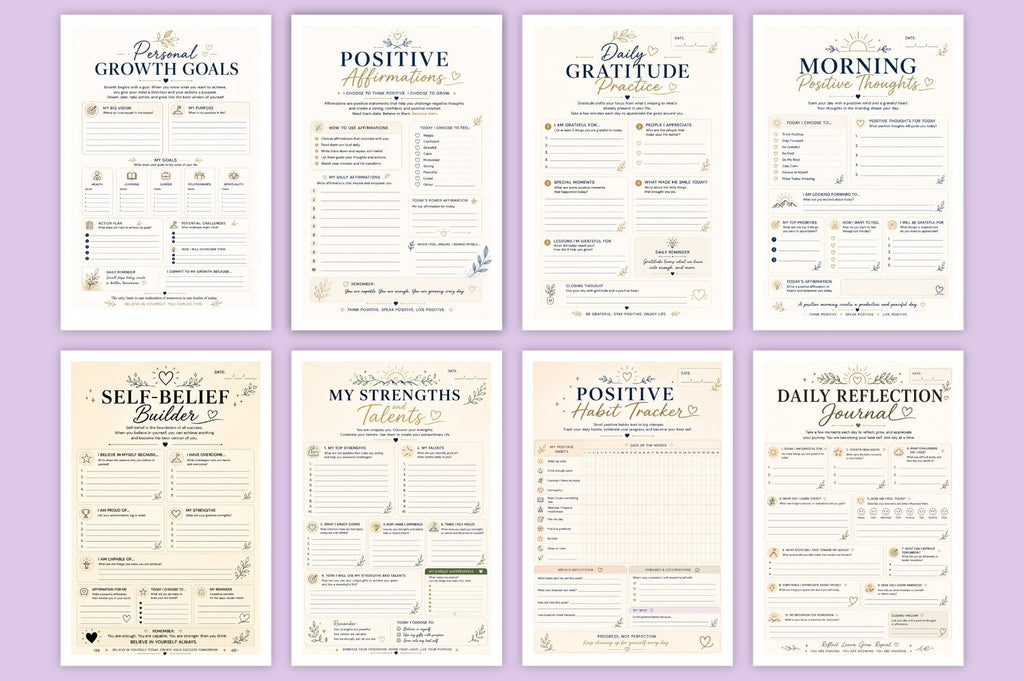Positive Mindset Growth Journal