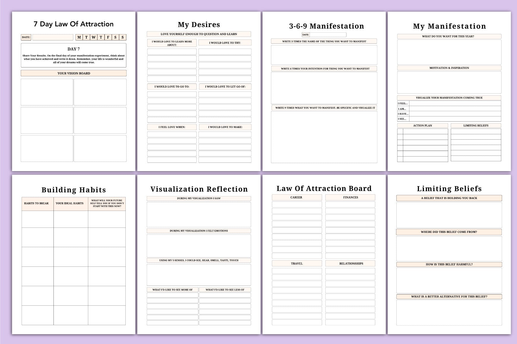 Law of Attraction Planner