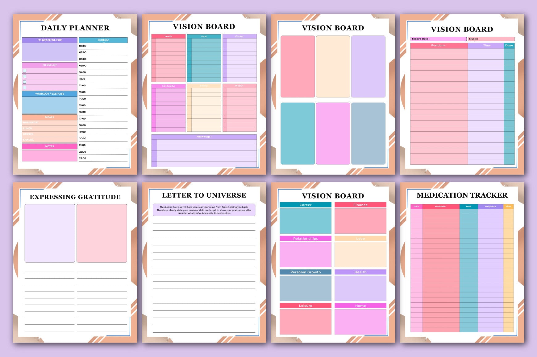 Vision Boards Planner