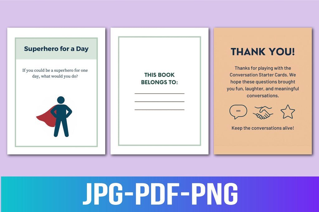 Conversation Starter Cards for Engaging Discussions
