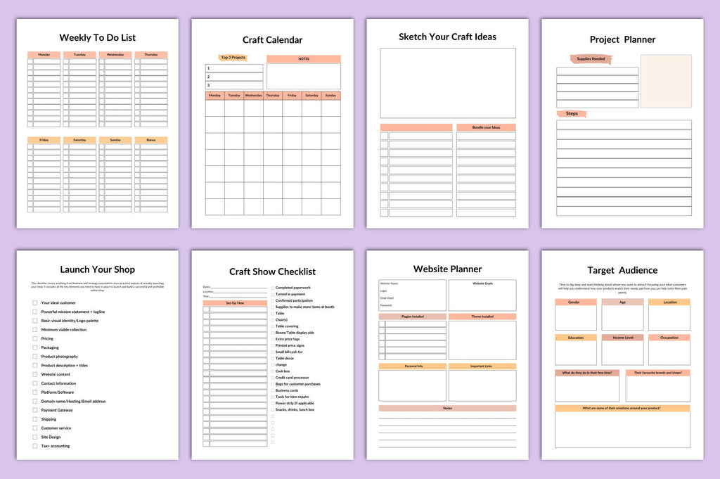 Craft Business Planner Guide