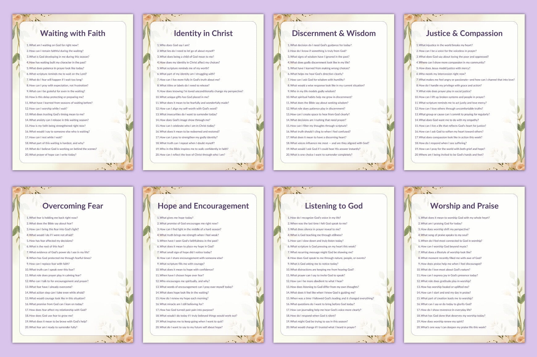 Prayer Prompts Guide