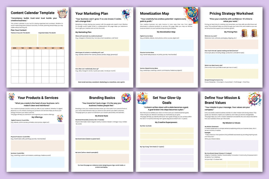 Creative Business Guidebook Planner